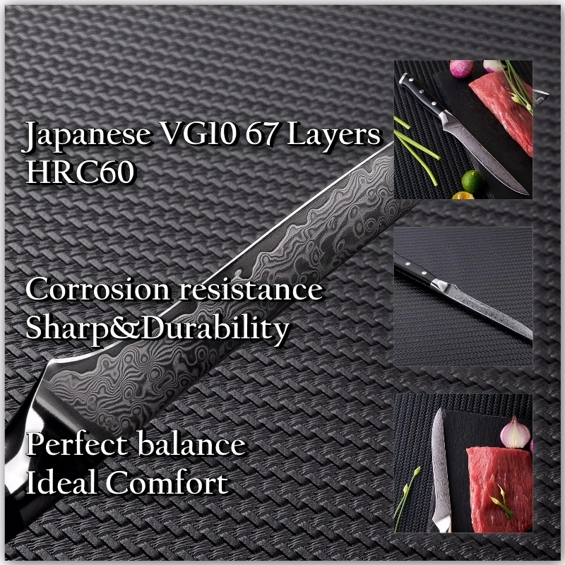 Grandsharp 5,5 ''нож для обвалки Дамасские кухонные ножи поварские инструменты VG10 японский дамасский стальной профессиональный нож для мясника с подарочной коробкой