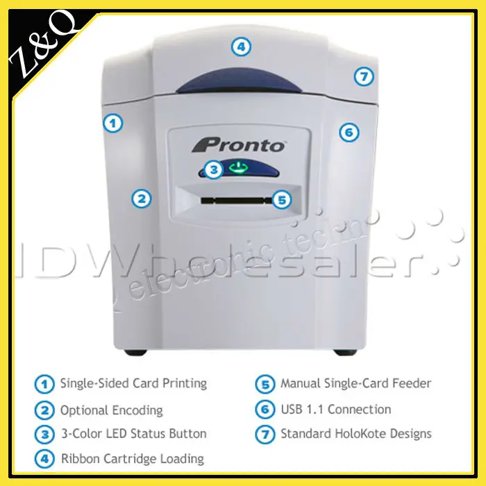 Magicard Pronto односторонний карточный принтер с двумя лентами YMCKO