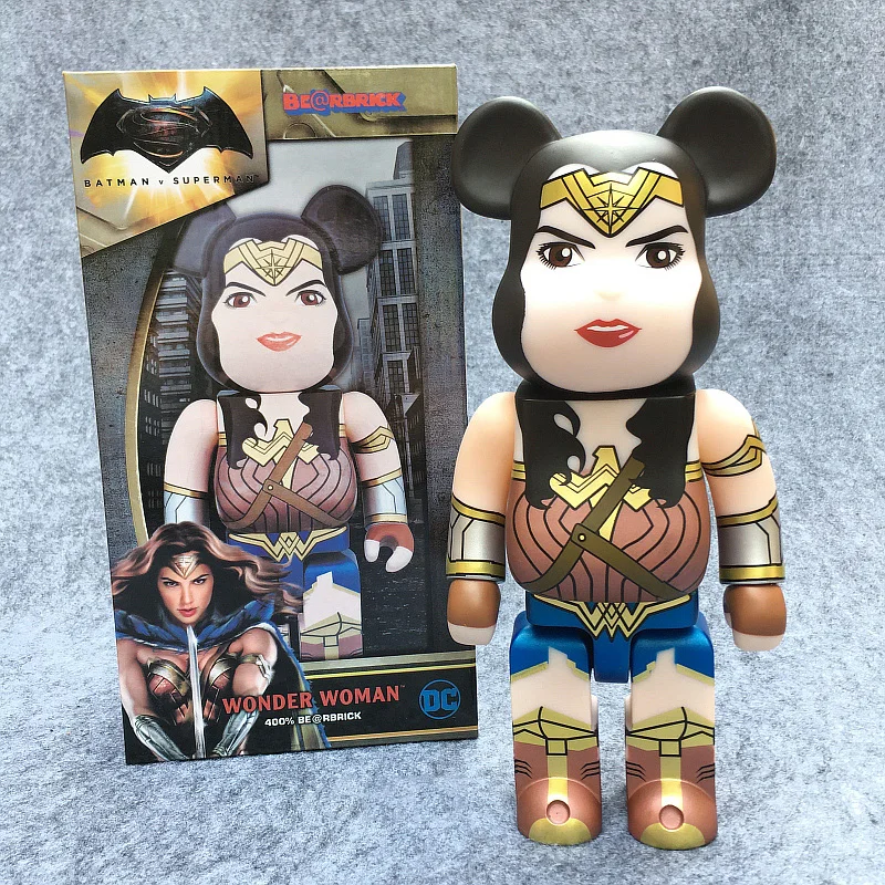 

New Arrival 400% Be@rbrick Cos Wonder Woman Bearbrick Action Figure PVC ACGN figure Toy Brinquedos Anime