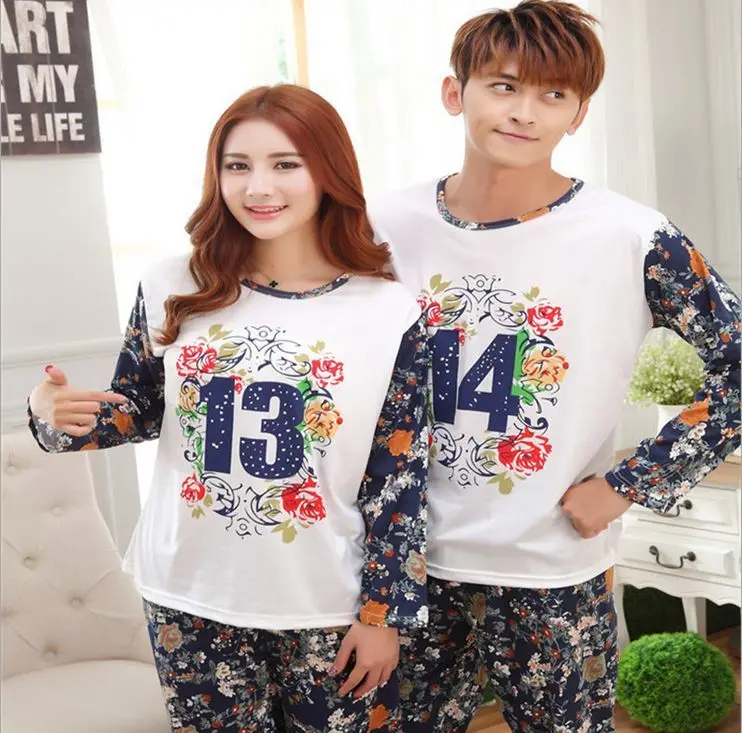 Big Promotion!!Fashion Autumn/Winter Couple Pajamas Indoor