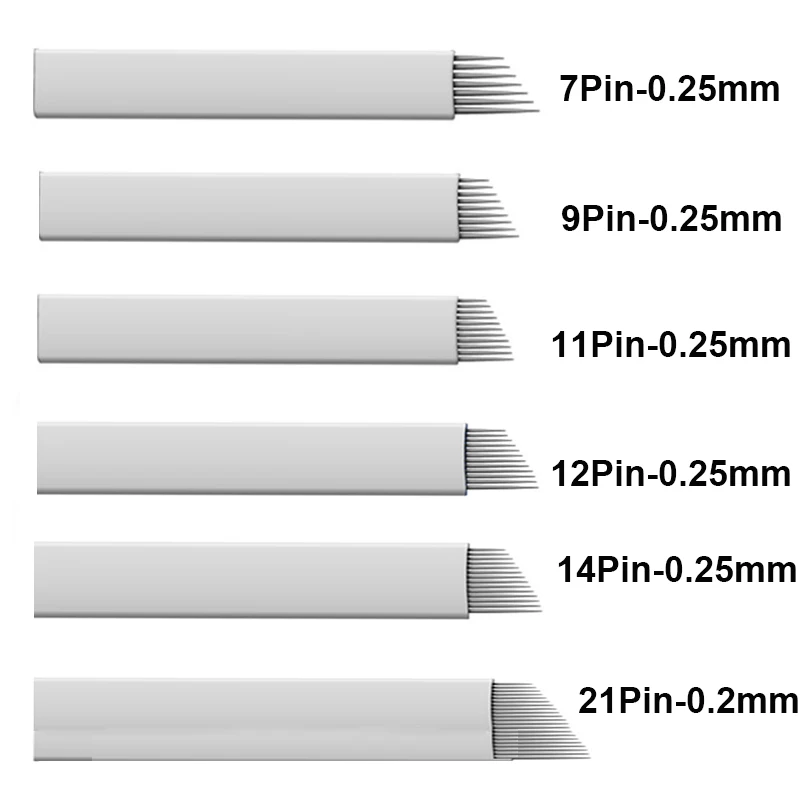 

Tattoo Needles Microblading Needle Laminas Para Tebori 7 9 11 12 14 21 Flex Stainless Steel