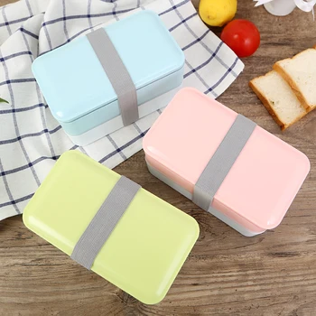 

ONEUP Lunch box Portable BPA Free bento Box With cutlery Leakproof Food Container for kids Picnic school office Microwavable