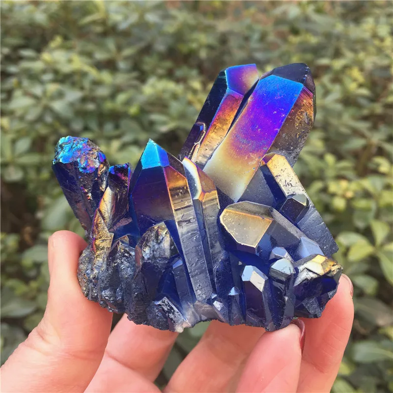 PRETTY Aura кварцевый кристалл висмута титана кремния скопления образцов|specimen| |