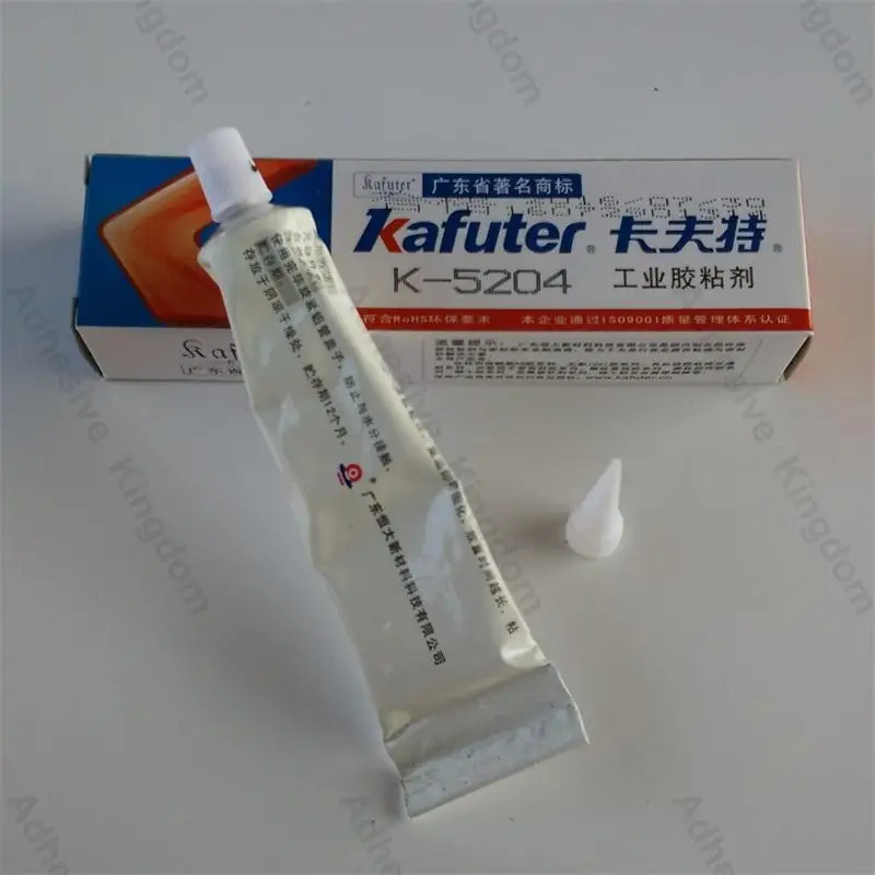 5 шт. Kafuter 50 мл k-5204 термальный крем ЦП Тепловой Силиконовый светодиодный специальный клей изогнутая теплопроводность 1,6 белый