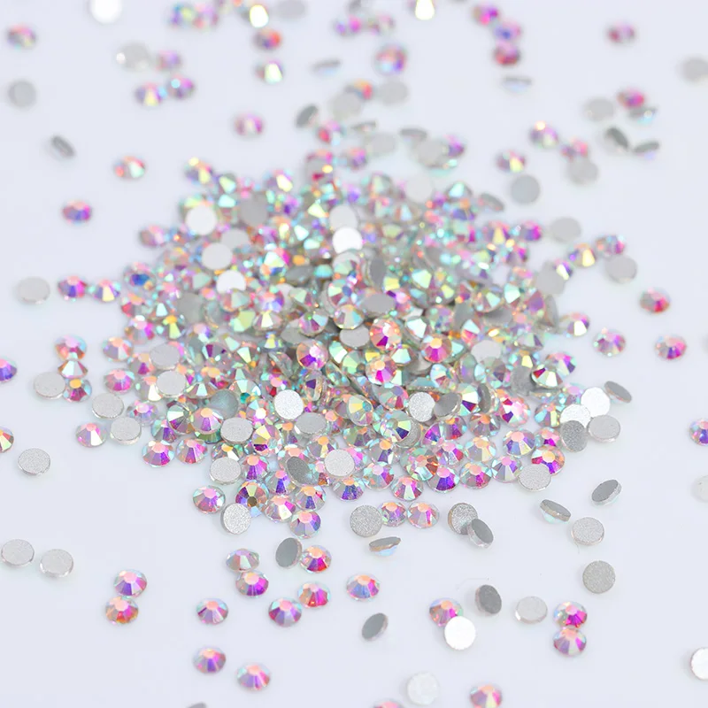 

1440pcs Flat Back Rhinestones Colorful 7 Sizes 3D Nail Art Decoration DIY Nail Art Decorations Nail Polish Manicure Body Art