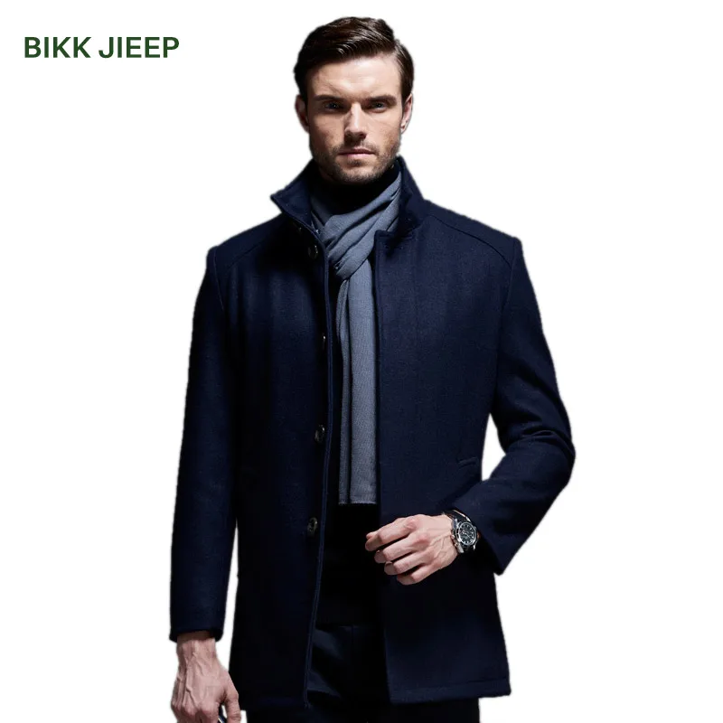 Winter Men Coat Slim Fit Mens Cashmere Coat Fashion