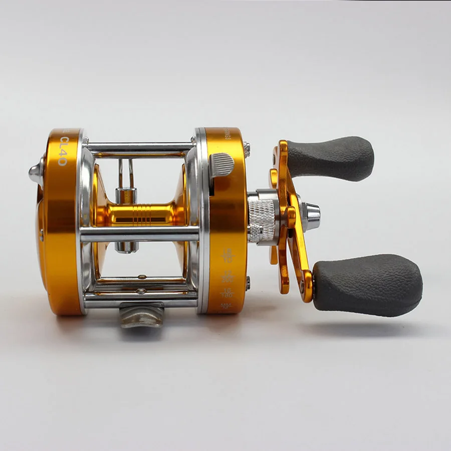 Fundição de Isca de Pesca de Arremesso Lidar com Roda de Peixe Todos Metal Carbono Centrífuga Freio Duplo 5.2: 1 Spinning Reel Poder Baixo 7 Carretilhas de pesca