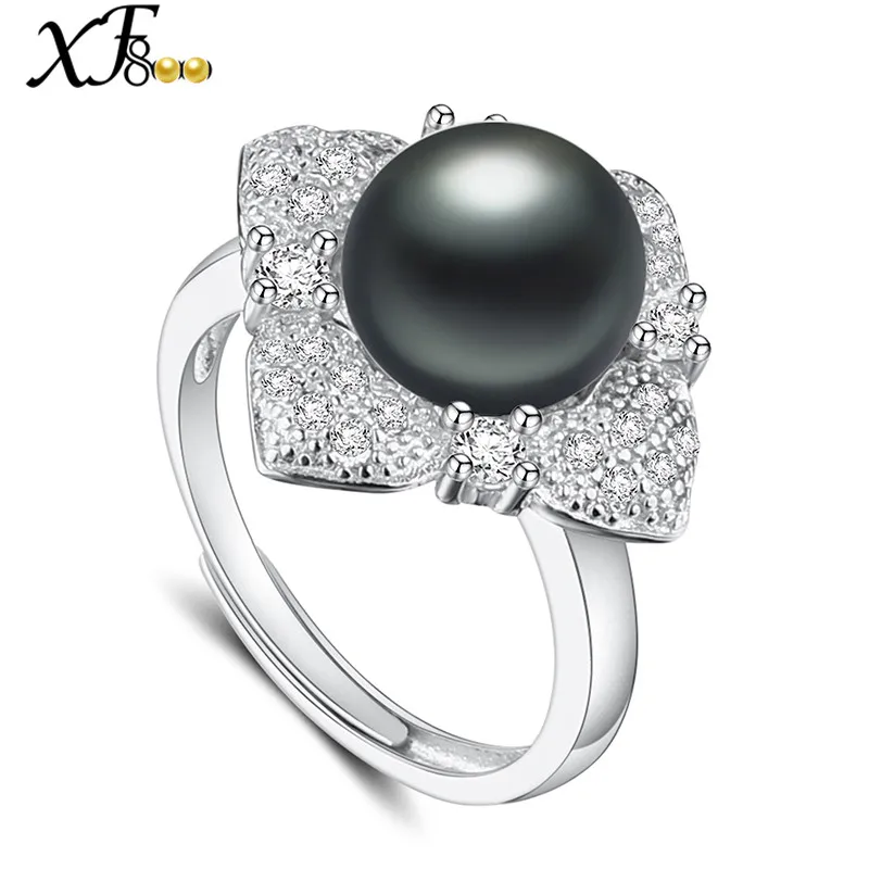 [XF800]Pearl Jewelry Natural Freshwater Pearl Ring 10-11mm Engagement Vintage Wedding Brands Fine Jewlery[J207] | Украшения и