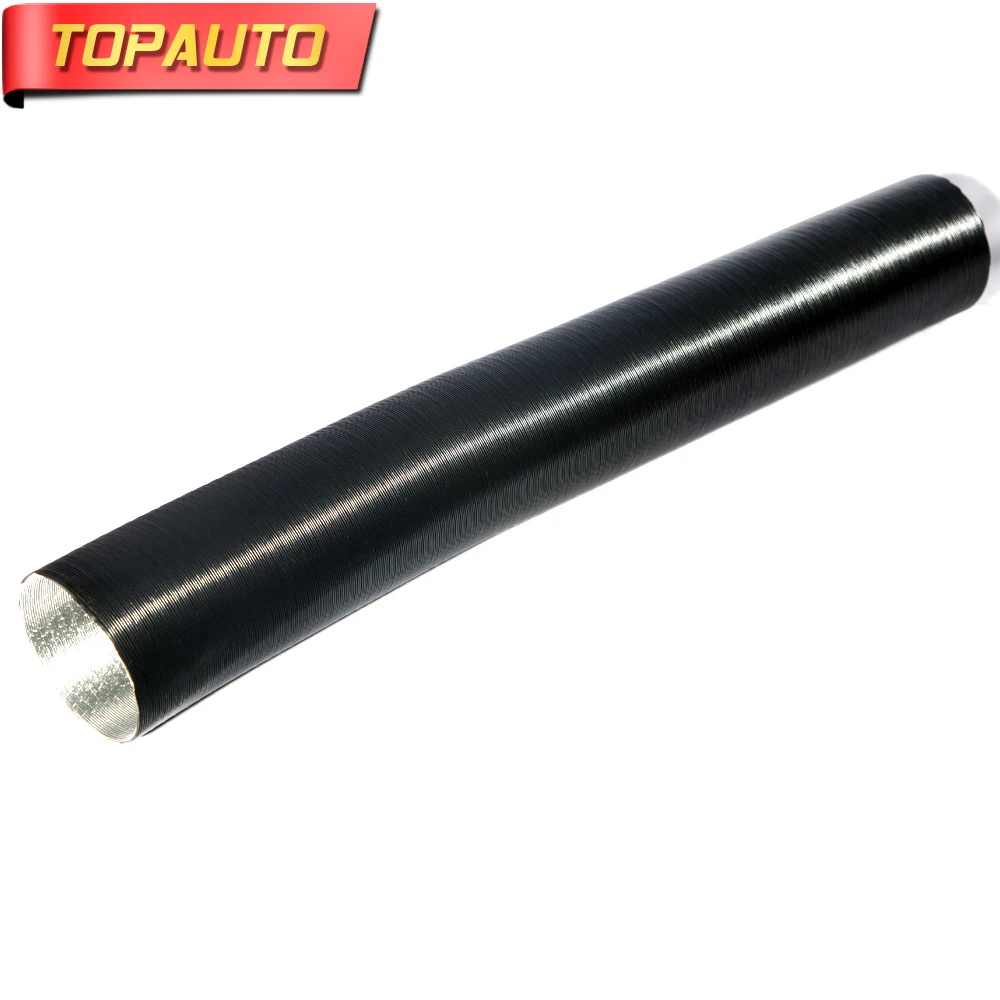 Выхлопная труба TopAuto 90 мм воздухозаборная из алюминиевой фольги гофрированная