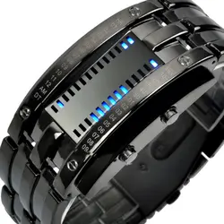 Модные креативные часы Мужские Элитный бренд цифровой светодиодный дисплей 50 м водостойкий любовника наручные часы Relogio Masculino