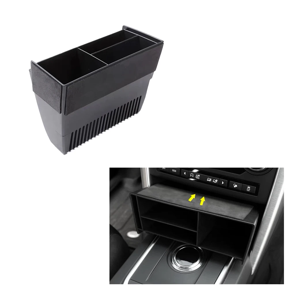 Pour Discovery Sport 2015/ 2016/ 2017/ Car-styling Plastique central Console multifonction Bo/îte de rangement de plateau de t/él/éphone accessoire
