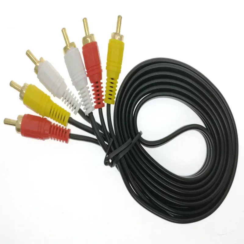 

Audio Line 3 to 3 lotus line 6 head DVD audio cable three to three video cable set top box AV cable 3 RCA