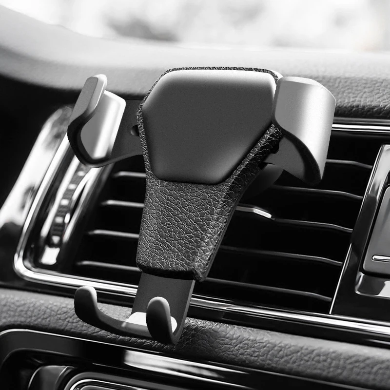 

Universal Car Phone Holder For Phone In Car Air Vent Mount Stand No Magnetic Mobile Phone Holder Gravity Smartphone Cell Support