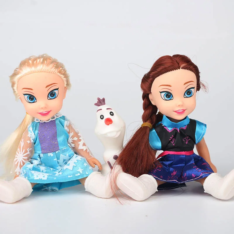 Disney 15cm Frozen Princess Elsa Anna Doll Ice and Snow Dolls Model Toys for Girl Christmas Gift Box Disney 15cm Frozen Princess Elsa Anna Doll Ice and Snow Dolls Model Toys for Girl Christmas Gift Box