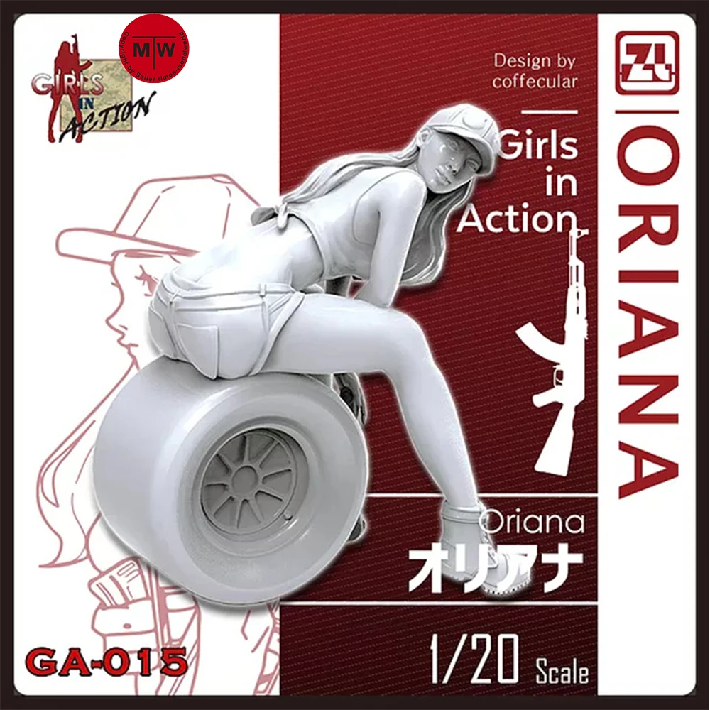

ZLPLA Genuine 1/20 Scale Resin Figure Oriana Girls in Action Assembly Model Kits Unpainted GA-015