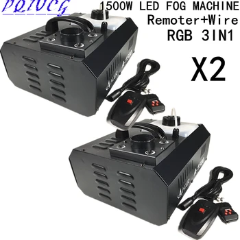 

2pcs/ 4X3W RGB 3in1 1500W led smoke machine /led Column machine / fog machine of professional DJ equipment