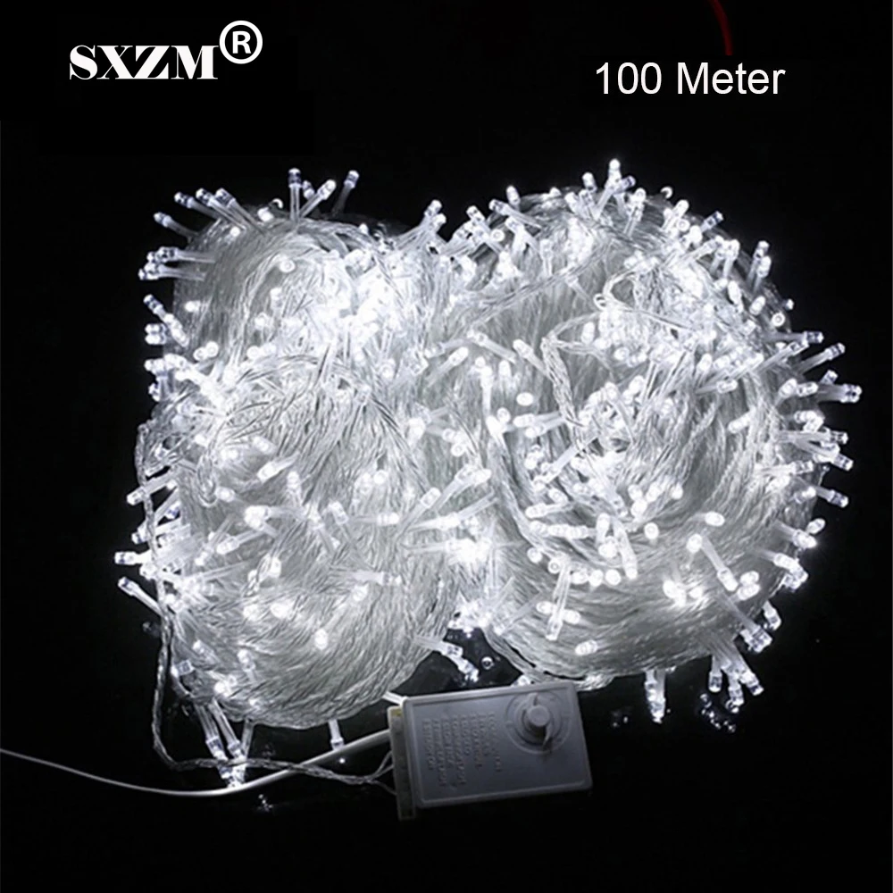 LED String Fairy light Chrismas holiday decoration Waterproof outdoor light with controller AC220V/110V 10M/20M/30M/50M/100M LED String Fairy light Chrismas holiday decoration Waterproof outdoor light with controller AC220V/110V 10M/20M/30M/50M/100M