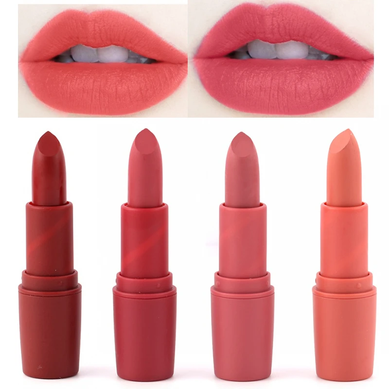 

MISS ROSE 18 Colors Matte Lipstick Waterproof Velvet Lip Stick Sexy Red Brown Pigments Makeup Matte Lipsticks Lips maquiagem