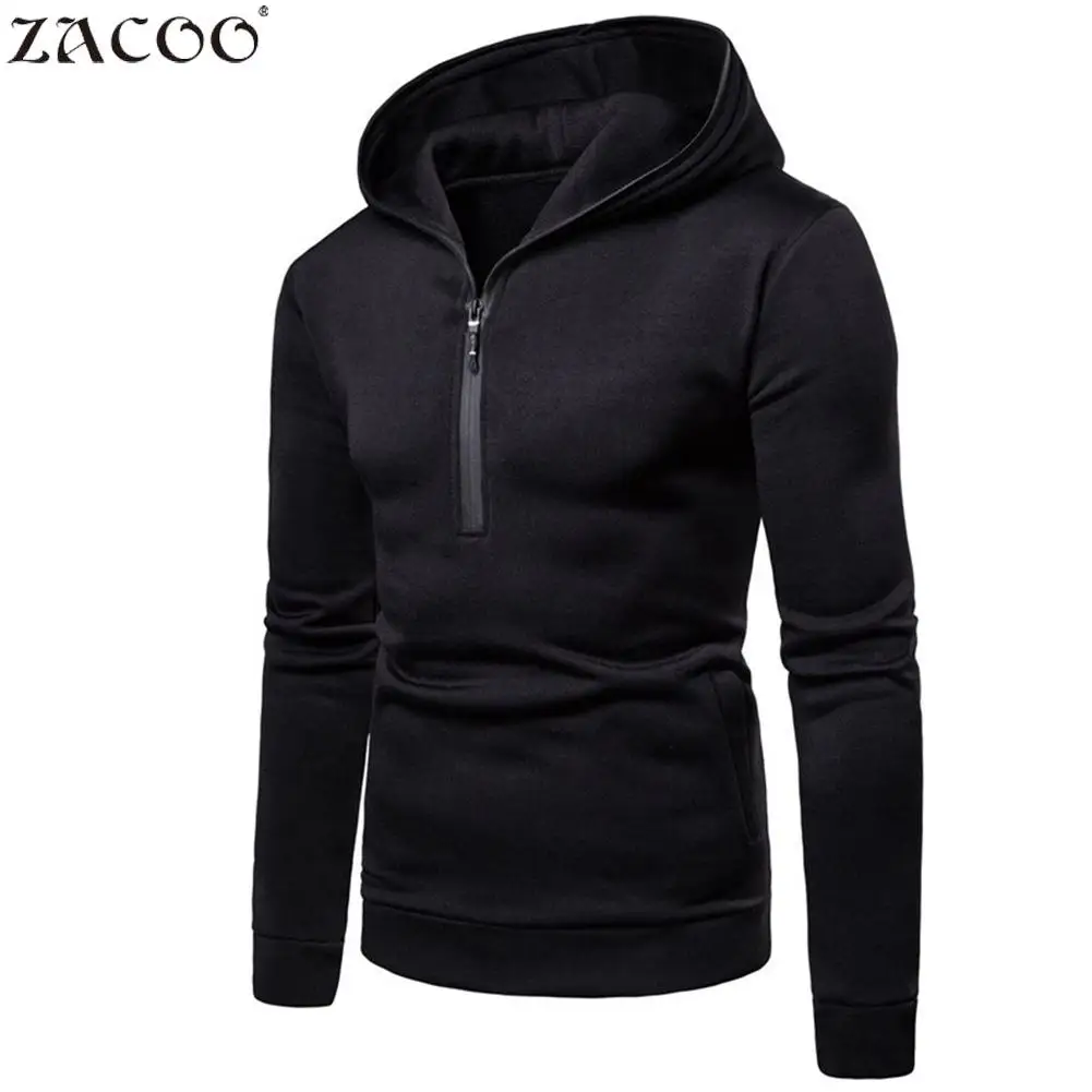 New Fashion Big Size Men Hoodies Sweatshirts Solid Breathable Trendy