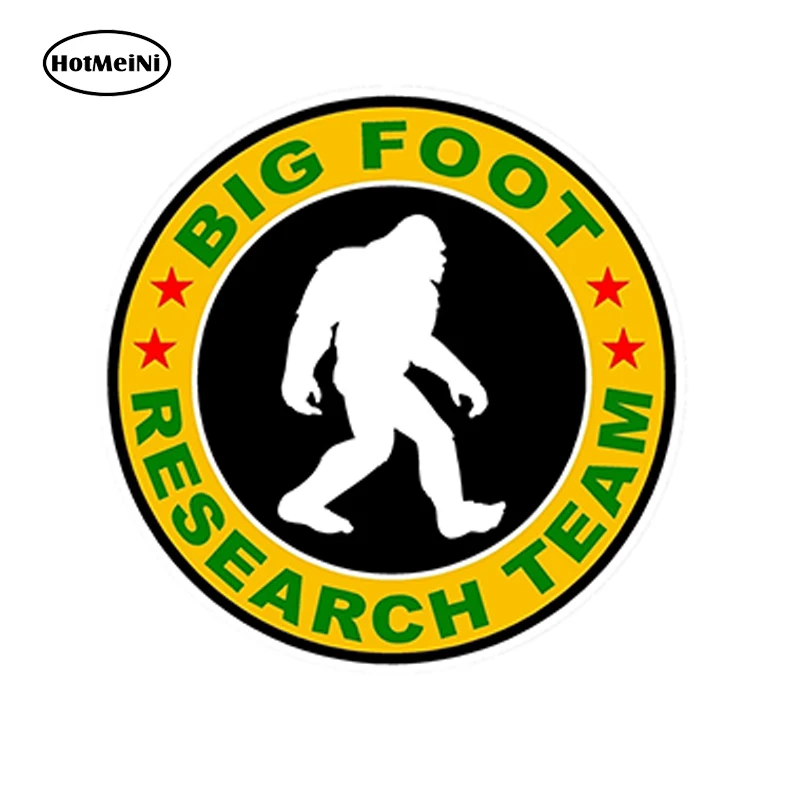 

HotMeiNi 13x13 Cm Big Foot Research Team Sasquatch Monkey King Kong Gorilla Decal Car Sticker Styling Accessories Bumper Gifts