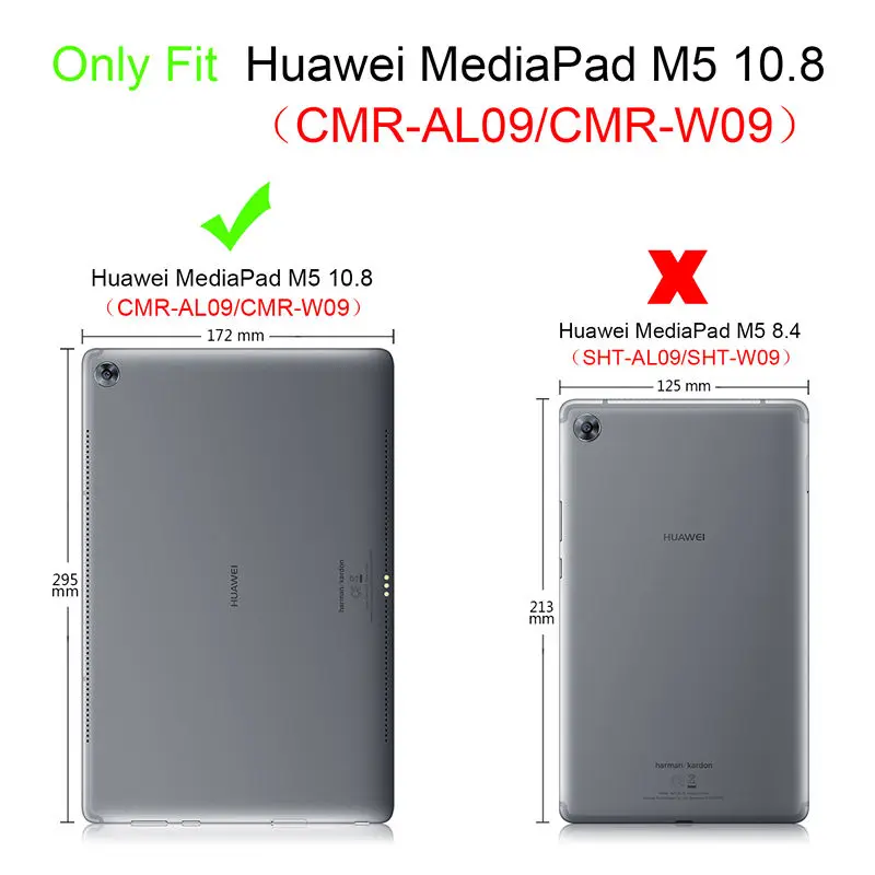 Чехол для Huawei MediaPad M5 10 8 дюймов защитный чехол из искусственной кожи Mediapad CMR W09 AL09