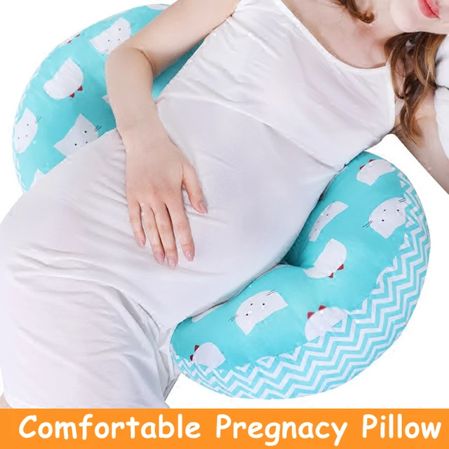 Pregnancy Body Pillow Belly Lumbar Support Cushion for Side Sleepers