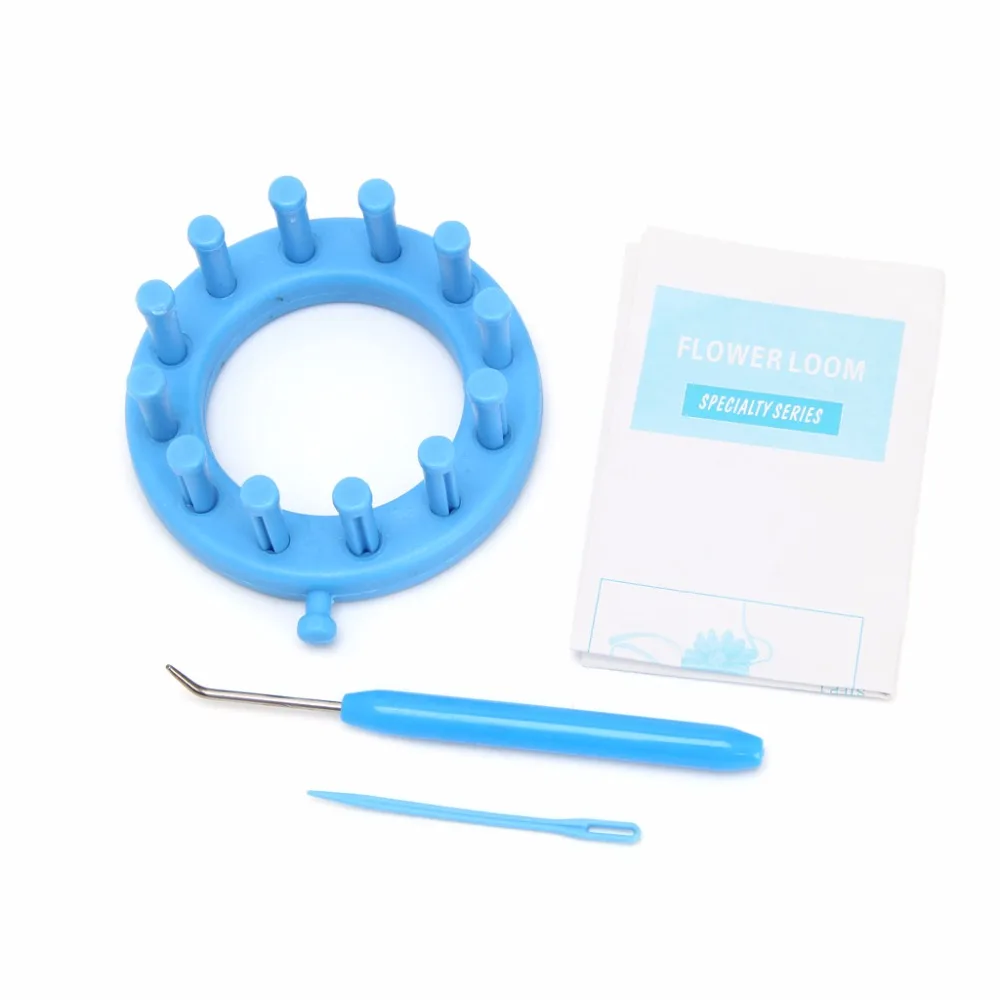 

For Hat Scarves Make EMBELLISHMENTS Loom Set Knitter Knitting Flower Loom Kit