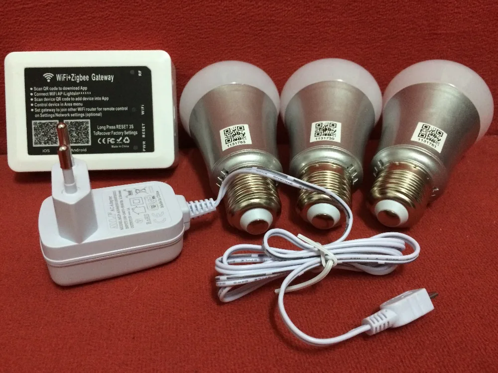 zigbee lighting controls 7w Zigbee hue led bulbs E27 A19 A60 RGBW