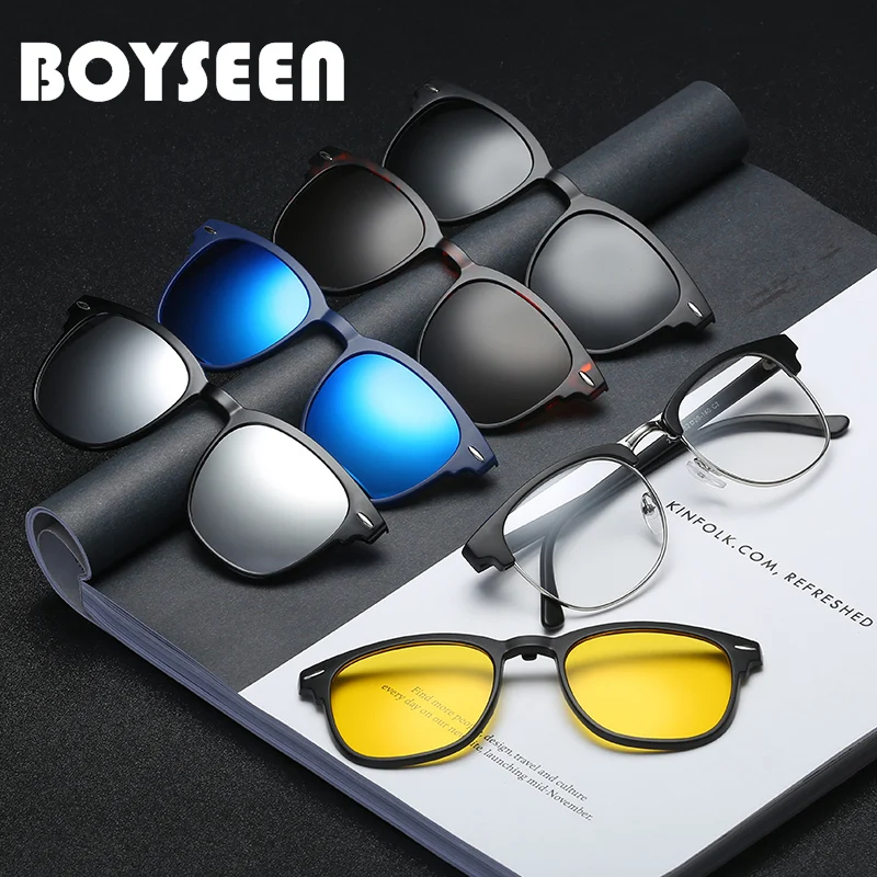 BOYSEEN Sunglasses Clip Clip on Sunglasses Men