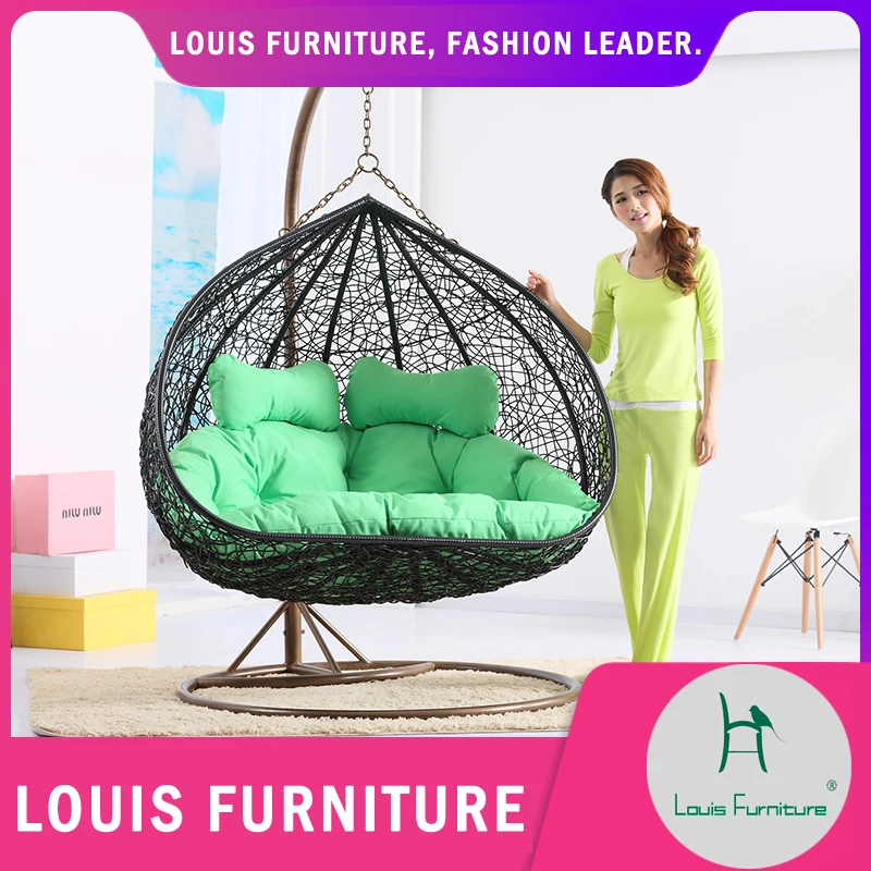 Кресло качели Louis fashion для внутреннего дворика подставка из ротанга взрослых