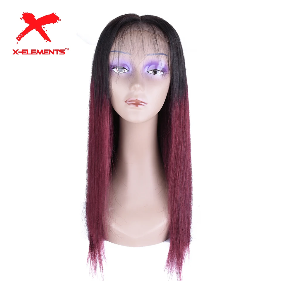 Brazilian Lace Front Human Hair Color Wigs Pre Plucked 4x4 Lace Closure Wig with Baby Hair Remy Straight Wigs 5 Color to Choose (21)