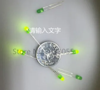 

3MM Light-emitting Diode F3 green - green light LED dip 1000pcs/bag hot sale