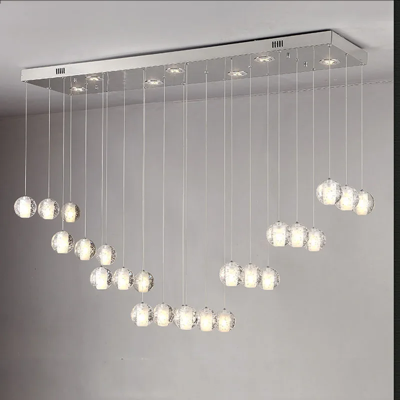 New Design Magic Bubble Crystal Ball Pendant Lamp Living Room Stair New Design Magic Bubble Crystal Ball Pendant Lamp Living Room Stair Lighting Ceiling Lamps G4 Led Bulb 36 Lights In From On