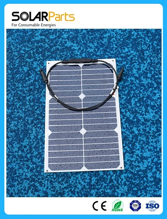 Prix pour Solarparts 1x18 W solaire flexible panneau solaire module 12 V 125*125mm cellule solaire RV/Marine/Camp De Voiture sun power système de chargeur de batterie Prix pour Solarparts 1x18 W solaire flexible panneau solaire module 12 V 125*125mm cellule solaire RV/Marine/Camp De Voiture sun power système de chargeur de batterie