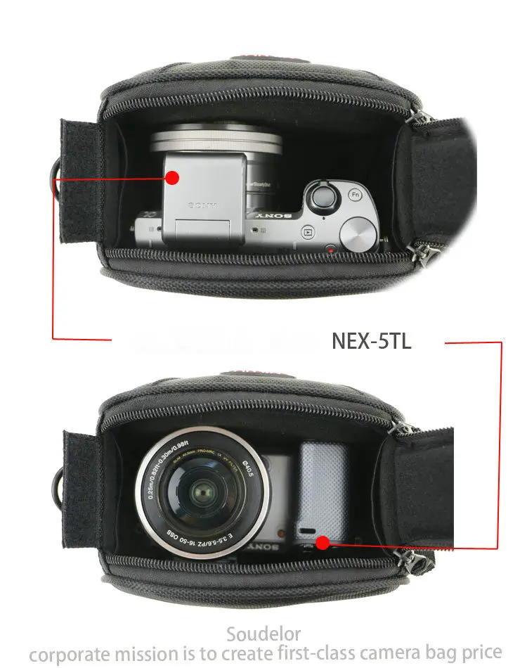 Nova Capa e Bolsa para Câmera Sony Cx240e Pj350e 610e Pj390e Cx220e Gêmea Sdl60006 - Image 5