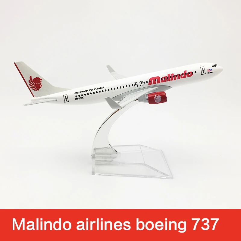 16 см Malindo Airlines модель самолета Boeing 737 металл литья под давлением авиационная модель B737 Airways модель самолета масштаб игрушки подарки 1:400