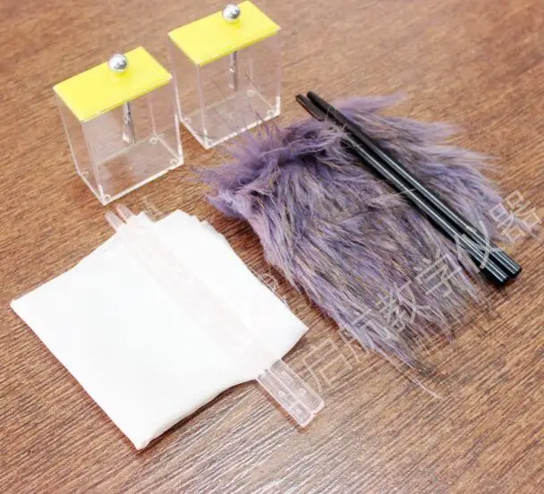 

Physical laboratory electrostatic experiment tool foil electroscope Silk glue stick with fur free shipping