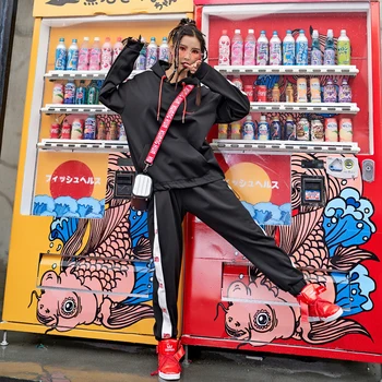 

Tracksuit For Women Black Gray Hooded Autumn Winter Casual Pullover Hoodies Set Sportwear Sets two piece set Fashion Female Set