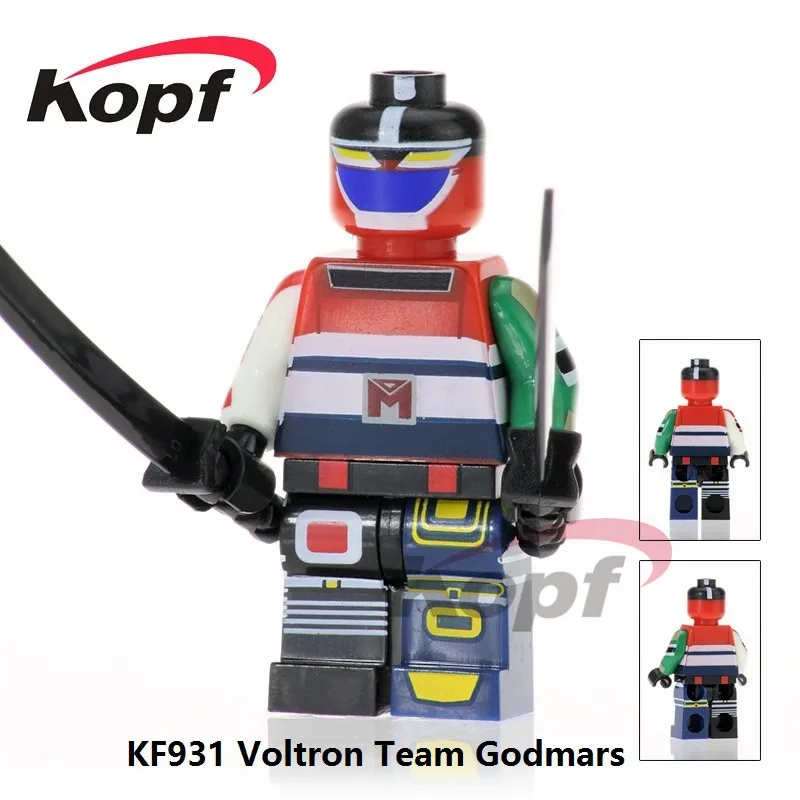 20Pcs KF932 Robocop Movie Alex J. Murphy Wars Voltron Team Godmars Building Blocks Gift Toys for children Super Heroes KOPF - Цвет: KF931 Without Box