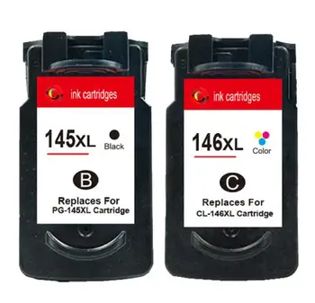 

hisaint Hot 2PK For Canon 145 146 145XL 146XL Ink Cartridge For MG2410 MG2510 Inkjet Printer Free Shipping