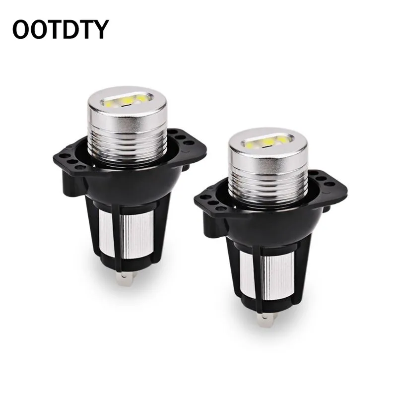 

2x E90 Angel Eyes Halo Ring LED Light 6W Marker Bulb Xenon White for BMW June19