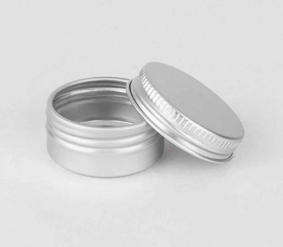 

500pcs/lot 10G Aluminum Jar 10cc metal Cosmetic Packaging Container 1/3oz professional cosmetics container