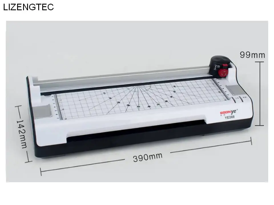 LIZENGTEC горячая и холодная с бумажным триммером и угловым округлым валом ламинатор машина для бумаги A4 фото