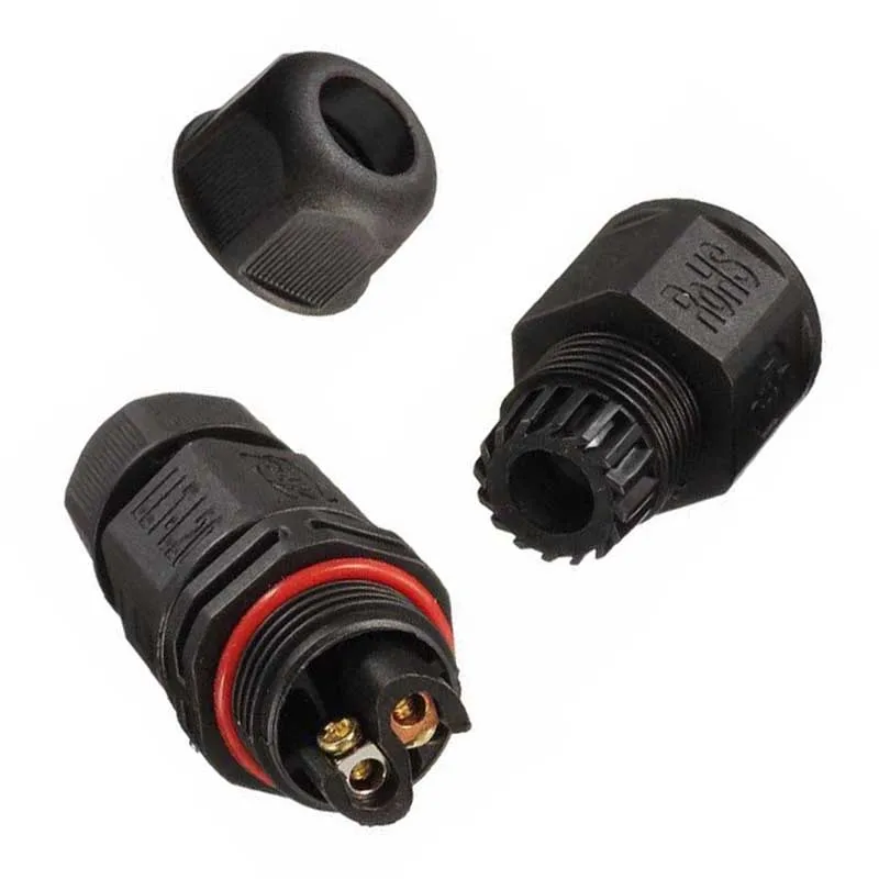 AC DC 10 мм IP68 15A 2/3/4 Pin водонепроницаемый коннектор адаптер винт блокирующий кабель