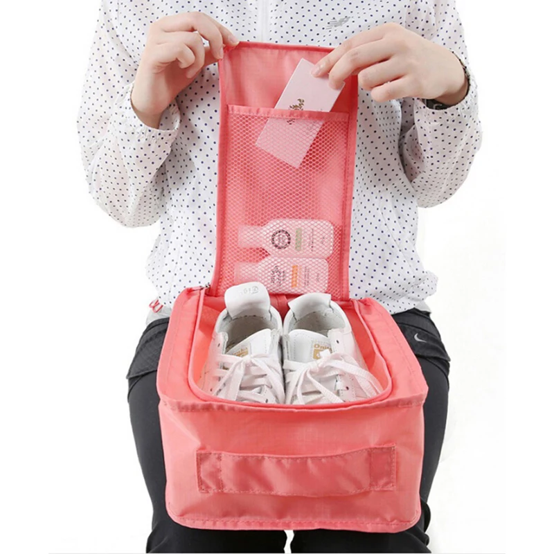 

Portable Waterproof Travel Storage Bag Shoes Bag Organizer Nylon Storage Sorting Pouch Zipper Bag 6 Colors PC895441