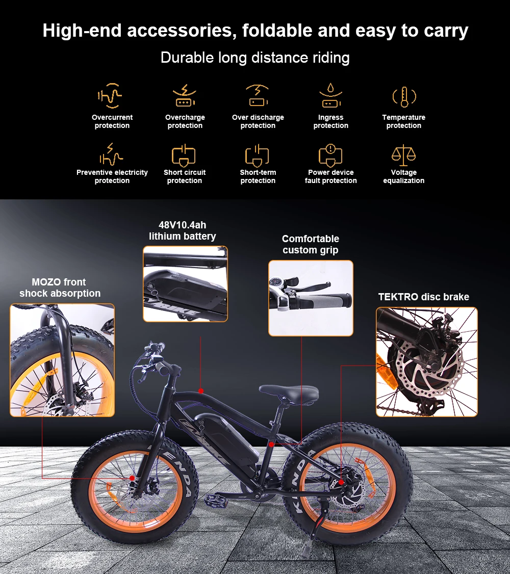 Clearance EZBIKE 20 " 500W Electric Bike Aluminum EBike 21 Speed Mountain Bike City Road Electric Power Bicycle Disc brake Bicicleta 11