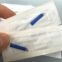 100 шт./лот Руководство татуировки ручка иглы для 3D для бровей Вышивка микроклетку постоянный Макияж иглы бровей татуировки 16 Вышивка Крестом Иглы