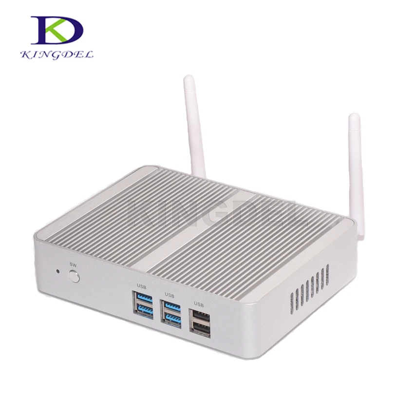 Windows 10 fanless desktop pc Intel 14nm Quad Core N3150 Processor Dual lan Mini PC with