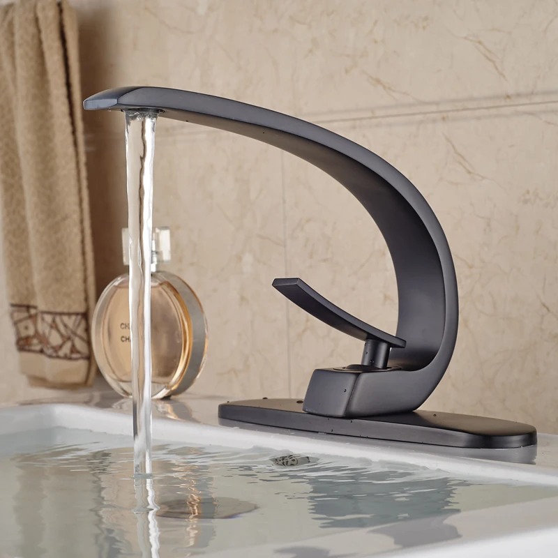 

Best Quality Basin Sink Faucet with Hole Cover Plate Countertop Mixer Taps Oil Rubbed Bronze