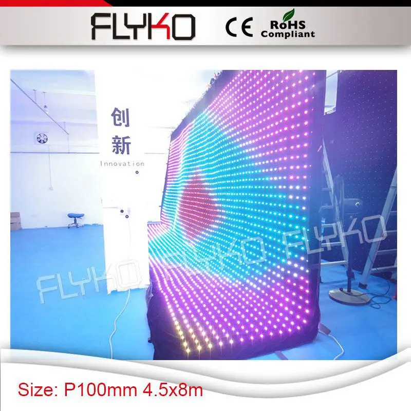 high definition P10 big dimension stage lighting background drop